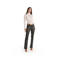 The Noli Shop Women's Alina Rose Turtleneck Top