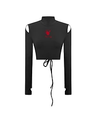 Pcfg Women's Cotton Long Sleeve Crop Top