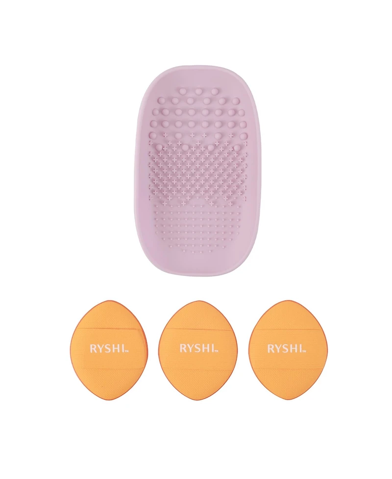 Pursonic Precision & Care Beauty Bundle: Finger Beauty Blenders + Brush Cleaning Tool