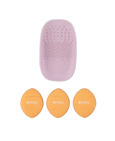 Pursonic Precision & Care Beauty Bundle: Finger Beauty Blenders + Brush Cleaning Tool