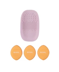 Pursonic Precision & Care Beauty Bundle: Finger Beauty Blenders + Brush Cleaning Tool