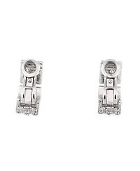 Pre-Owned Cartier Maillon Panthere 3 Row Hoop Earrings