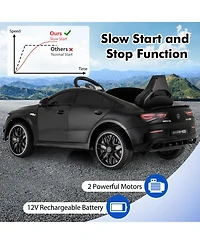 Sugift 12V Kids Ride on Car Mercedes-Benz Amg Cla 45 with Remote