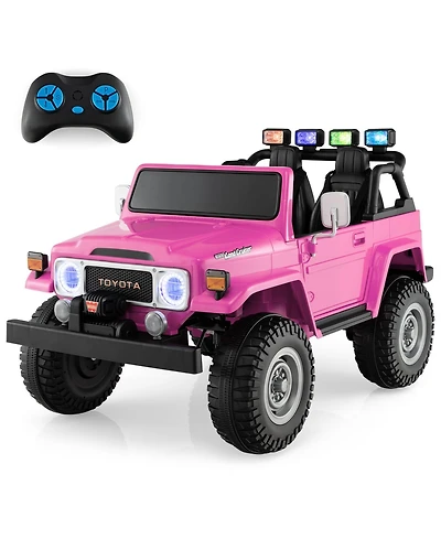 Sugift ZMMC4475 12V 2-Seat Licensed Kids Ride On Toyota FJ40 Car with 2.4G Remote Control