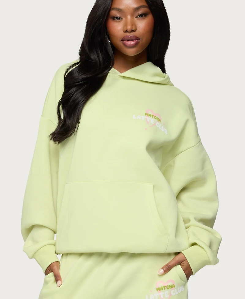 Edikted Women's Matcha Lover Oversized Hoodie
