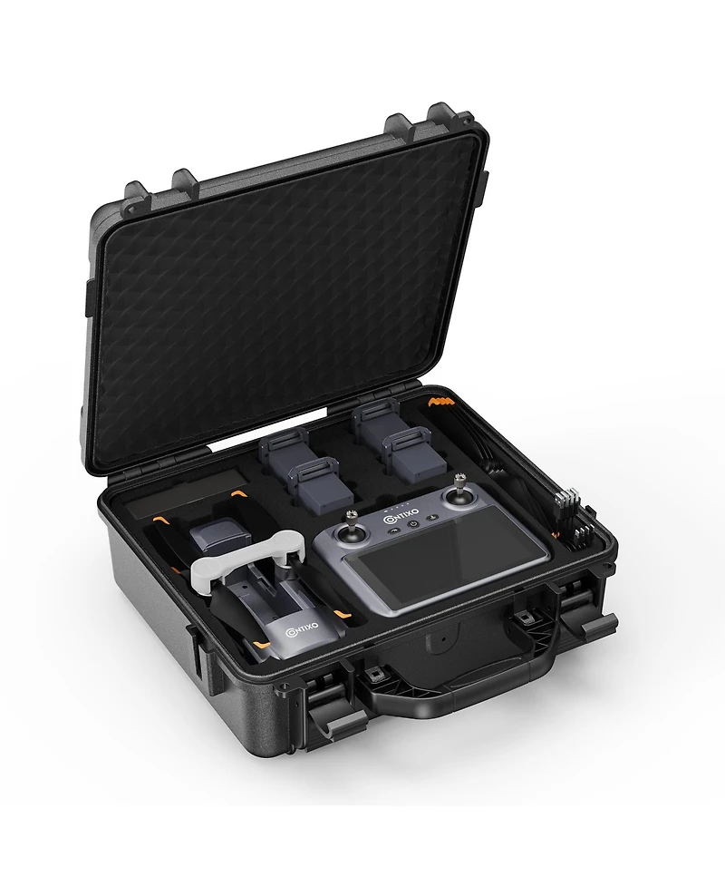 Contixo F33 Vortex 4K Gps Drone Travel Bundle – 4 Batteries, 2-Axis Gimbal, 6 km Range, Fast Charger & Carrying Case