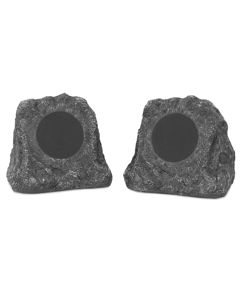 Victrola Pair of Wireless Waterproof Rechargeable Bluetooth Outdoor Rock Speakers