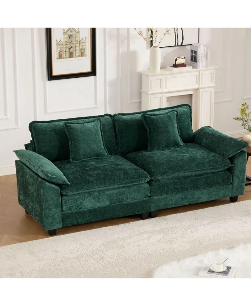 Streamdale Furniture Cloud Couch: Ultimate Comfort Chenille Sofa with Ergonomic Support