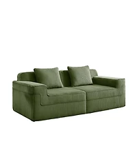 Streamdale Furniture Modular 2 Seat Loveseat Boneless Sofa, Cloud Sectional Couch with Deep Seat