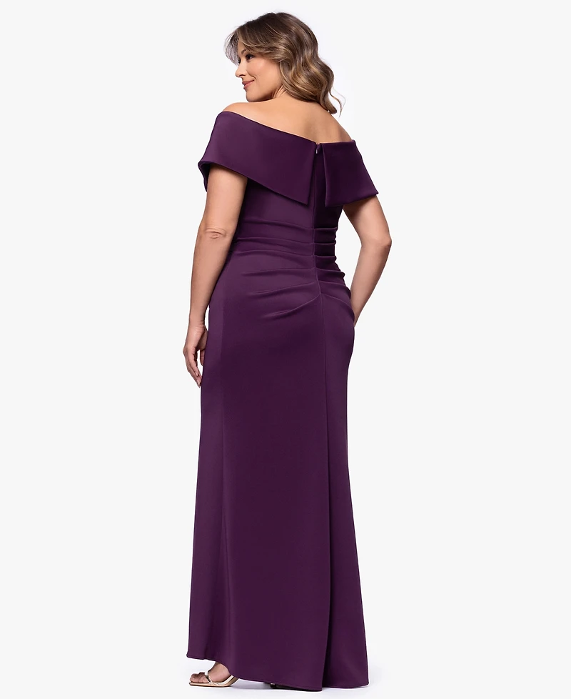 Xscape Plus Off-The-Shoulder Gown