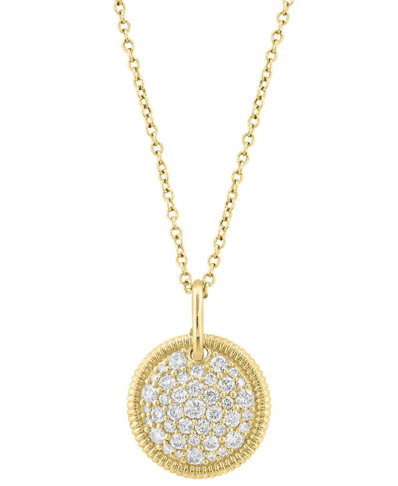 Effy Collection Diamond Pendant Necklace (1/2 ct. t.w.) in 14k Yellow Gold