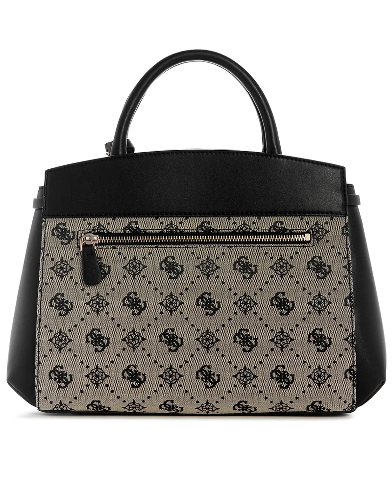 Guess Melinda Logo Medium Tri Comp Satchel Bag