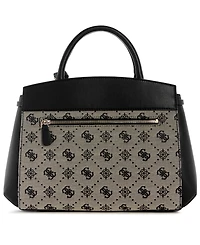 Guess Melinda Logo Medium Tri Comp Satchel Bag
