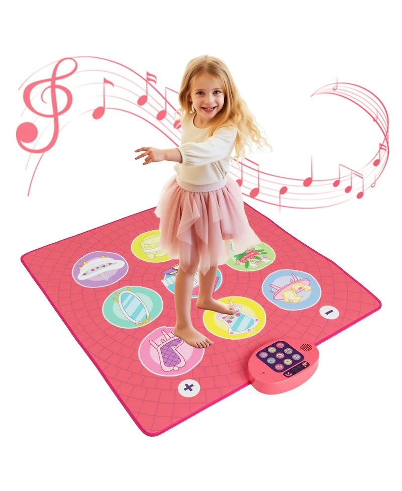 Hongge Kids Dance Mat Game Toy With Music Keyboard Sounds And Adjustable Volume