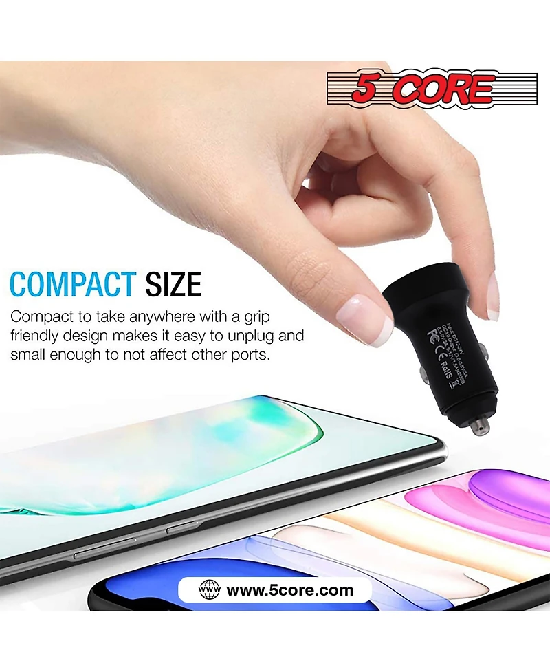 5 Core Guitar Capo Pair Quick Change Acoustic Electric String Clip Banjo Mandolin Or Ukulele Red