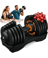 LifePro Single Adjustable Dumbbell – 4lb to 90lb Weight Range, Compact Design for Home Gym, Versatile Fitness Equipment