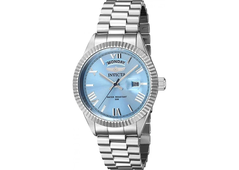 Invicta Men's 43933 Specialty Quartz 3 Hand Light Blue Dial Watch