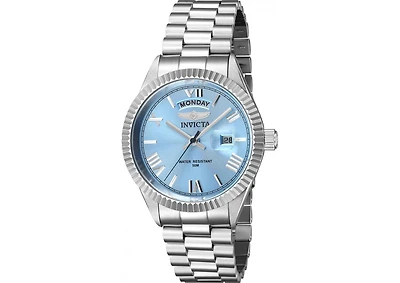 Invicta Men's 43933 Specialty Quartz 3 Hand Light Blue Dial Watch