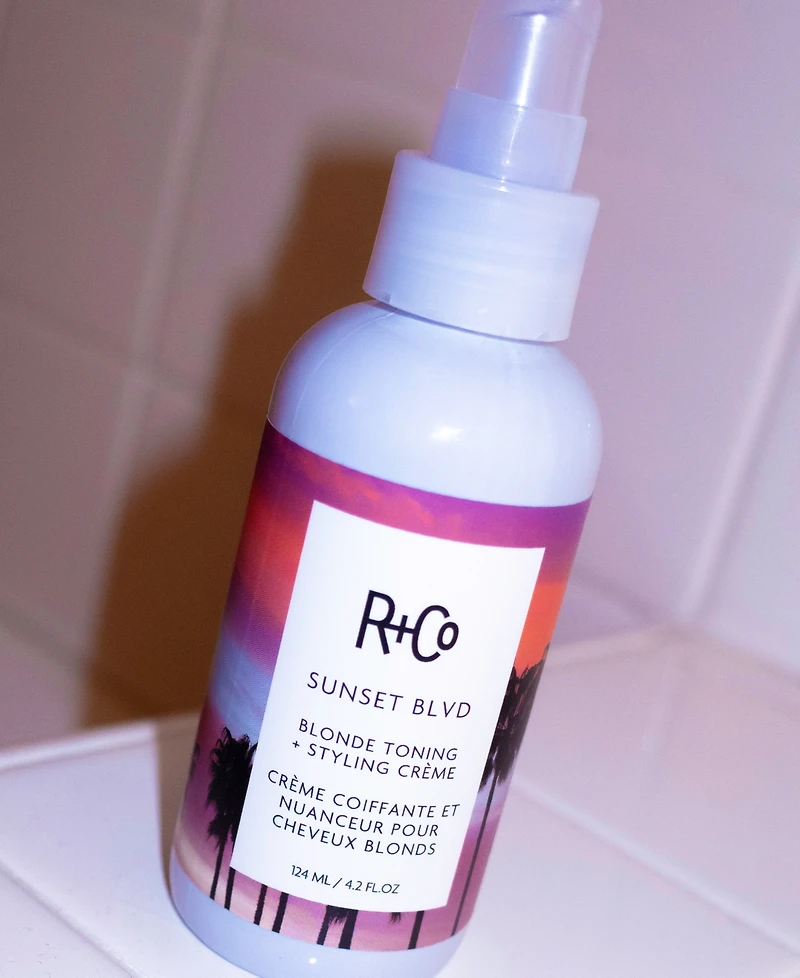 R+Co Sunset Boulevard Blonde Toning Plus Styling Creme, 4.2 oz