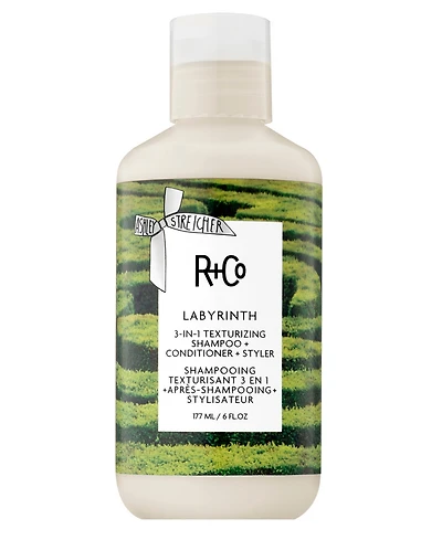 R+Co Labyrinth 3-in-1 Texturizing Shampoo Plus Conditioner, 6 oz.