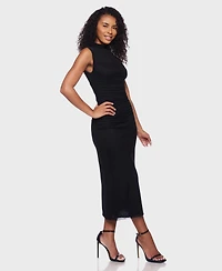 B Darlin Women's Shirred Waist Midi Dress
