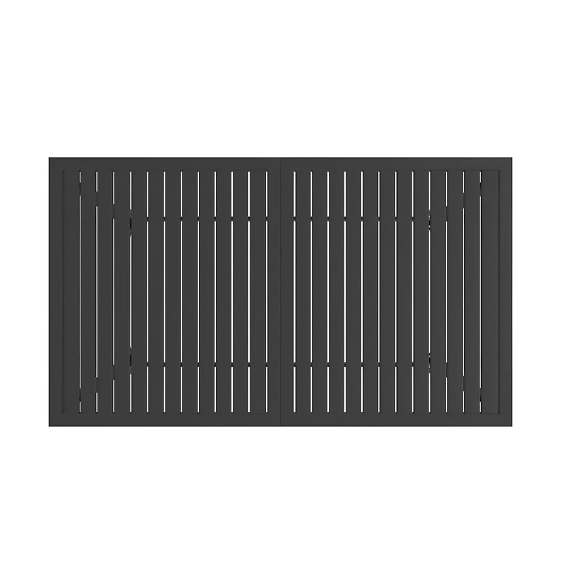 vidaXL Patio Table Anthracite 55.1"x31.5"x28.3" Steel