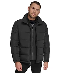 Calvin Klein Men's Puffer With Set Bib Detail, Created for Macy's