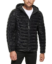 Calvin Klein Men's Hooded & Quilted Packable Jacket