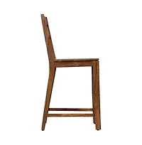 Porter Designs Urban Solid Sheesham Wood 24" Counter Height Dining Chair