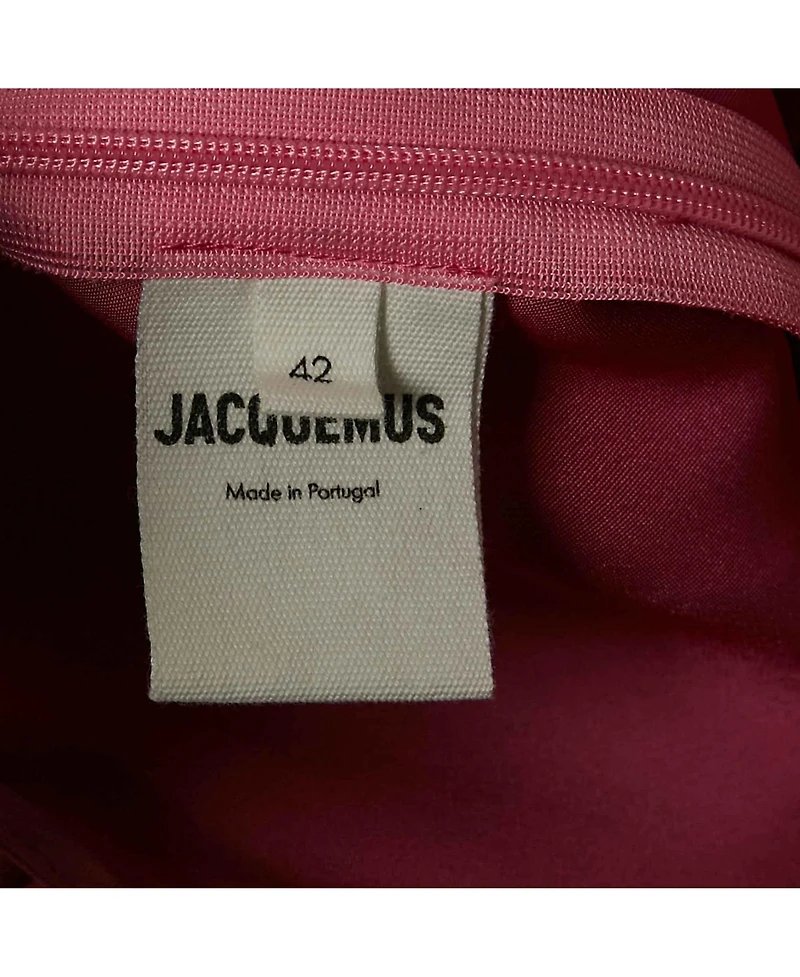 Pre-Owned Jacquemus Women's La Robe Stretch Satin Open-Back Mentalo Maxi Dress