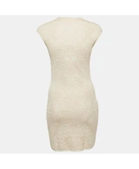 Pre-Owned Alexander Mcqueen Women's Pink Jacquard Knit Mini Bodycon Dress