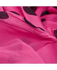 Pre-Owned Dolce & Gabbana Women's Pre-Owned D&g Pink Polka Dot Silk Neck Tie Detail Mini Dress