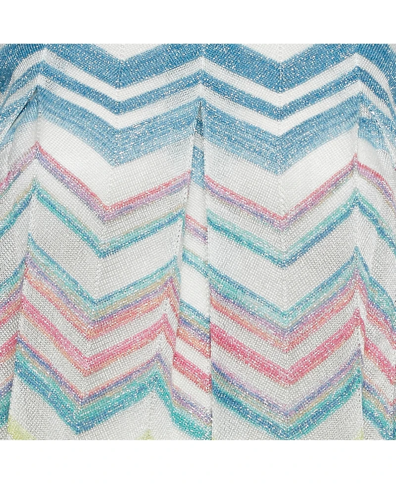 Pre-Owned Missoni Women's Multicolor Zig Zag Lurex Knit Sleeveless Dress