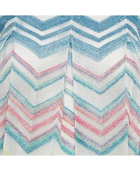 Pre-Owned Missoni Women's Multicolor Zig Zag Lurex Knit Sleeveless Dress