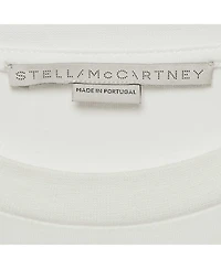 Pre-Owned Stella Mccartney Women's White Logo Print Cotton Knit T-Shirt Dress