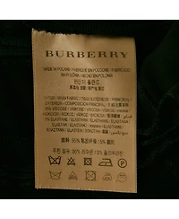 Pre-Owned Burberry Women's Black Crepe Lace Inserts Midi Dress