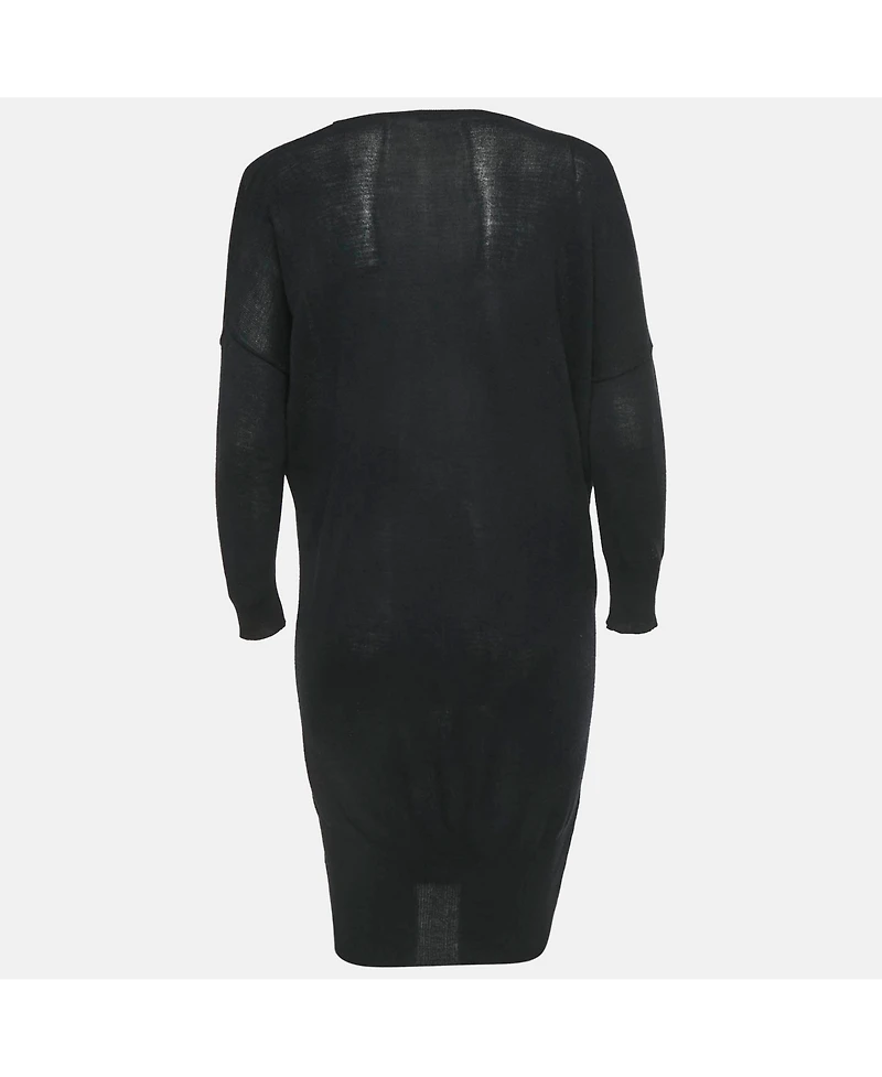 Pre-Owned Balenciaga Women's Black Knit V-Neck Dress