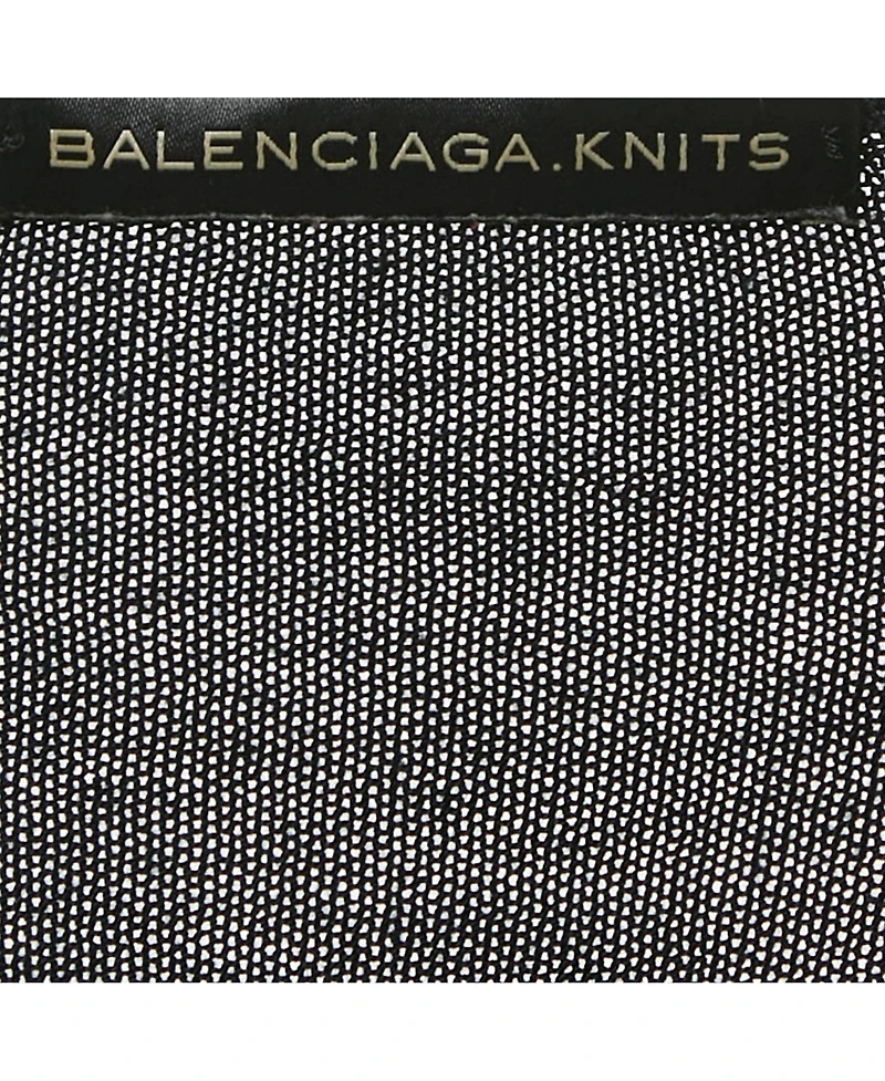 Pre-Owned Balenciaga Women's Black Knit V-Neck Dress