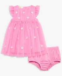 First Impressions Baby Girls' Embroidered Tulle Dress, Macy's Exclusive