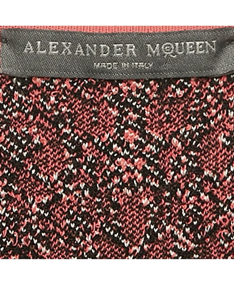 Pre-Owned Alexander Mcqueen Women's Pink Jacquard Knit Mini Dress