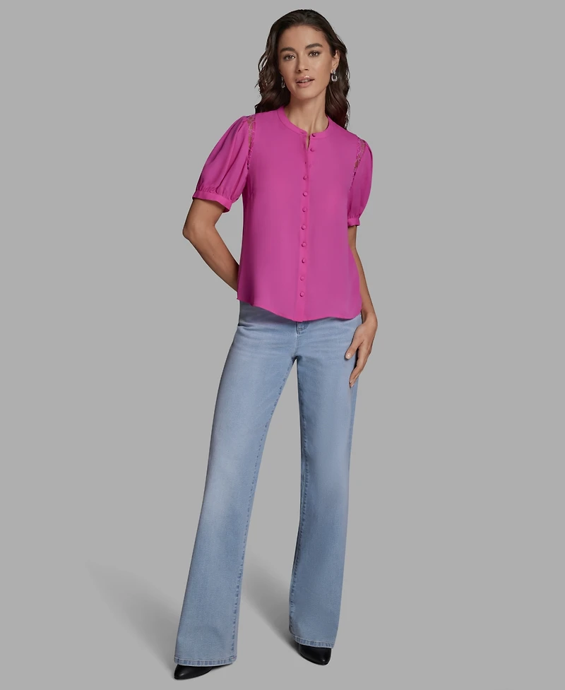 Bcbg Women's Button Front Top