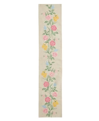 Elrene Embroidered Floral Table Runner, 14" x 70"
