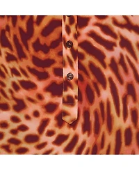 Pre-Owned Stella Mccartney Women's Multicolor Print Silk Buttoned Shirt Blouse