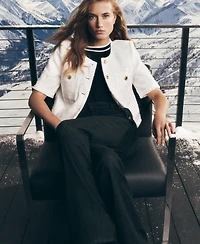 Karl Lagerfeld Paris Women's Short-Sleeve Jacket