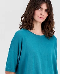 Eileen Fisher Women's Crew Neck Pull-On Top