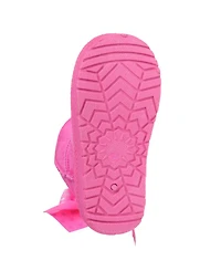 Bebe Girls' Toddler 5T-10T Bow Detail Winter Boots