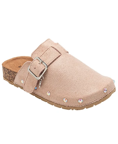 Bebe Girls' 1-13 Buckled Details Slip-On Shimmer Clogs