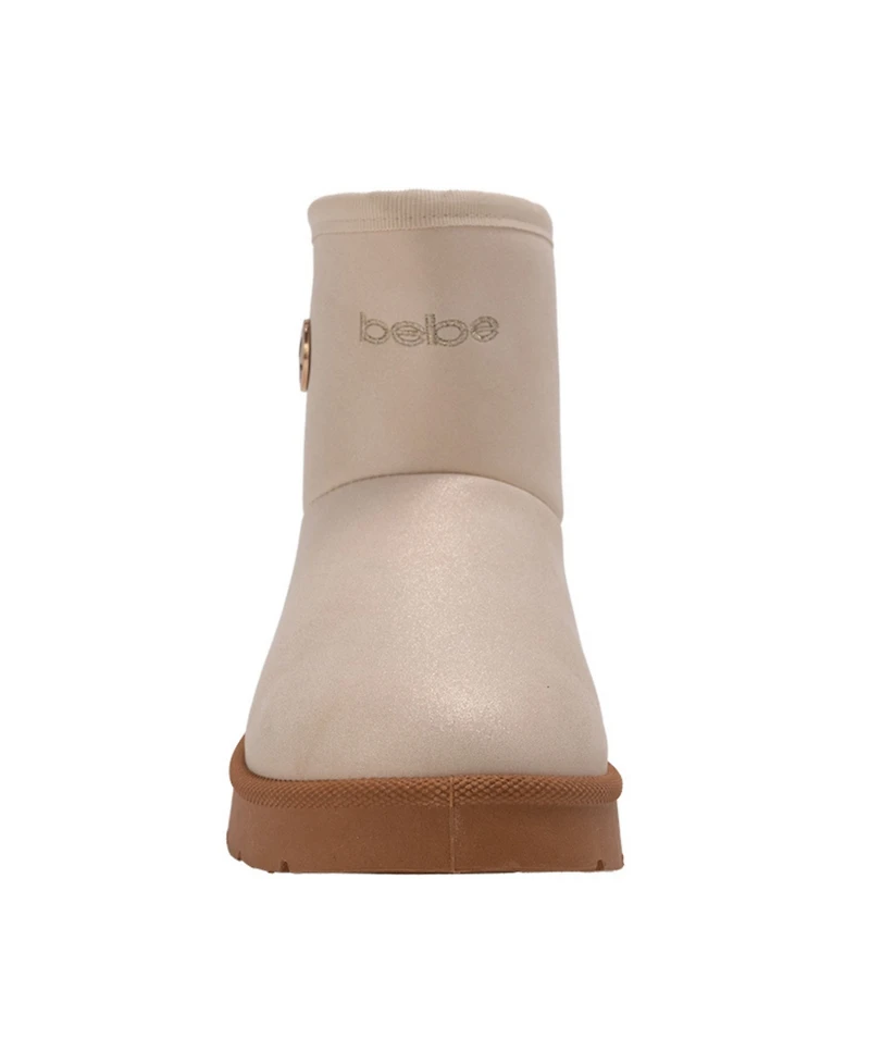 Bebe Girls' 1-13 Embroidered Logo Fun Charm Winter Boots