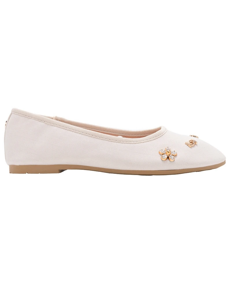 Bebe Girls' 1-13 Sparkly Slip-On Ballet Flats