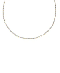 by Adina Eden Colored Gold Plated Four Prong Tennis Choker